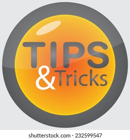 Tips & Tricks on glossy orange round button
