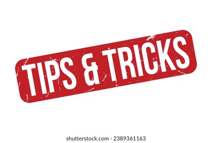 Tips  Tricks Rubber Stamp Seal Vector
