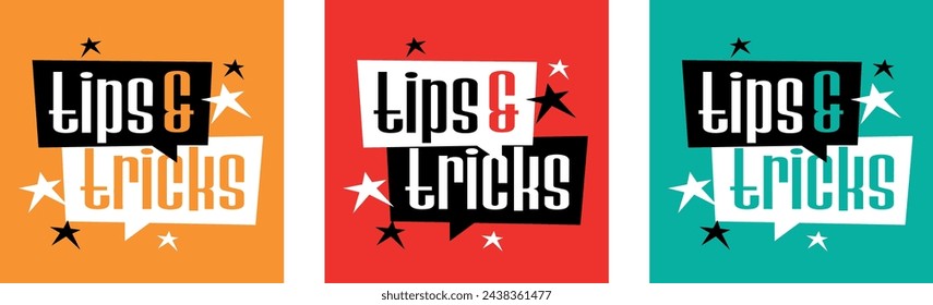 Tips and Tricks speech bubble