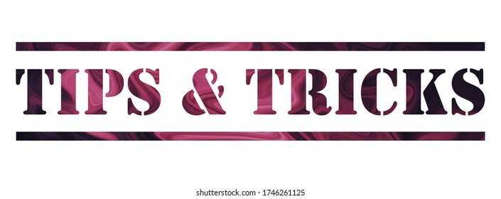 tips & tricks Vector stamp. White isolated