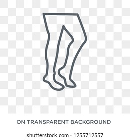 Tiptoe feet icon. Trendy flat vector Tiptoe feet icon on transparent background from Human Body Parts collection. High quality filled Tiptoe feet symbol use for web and mobile