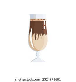 Tiramisu coffee dessert vector illustration