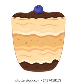 tiramisu day celebration isolated design