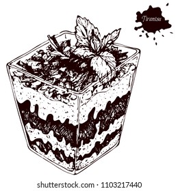 Tiramisu Drawing Images Stock Photos Vectors Shutterstock