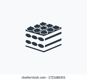 Tiramisu Icon Isolated On Clean Background. Tiramisu Icon Concept Drawing Icon In Modern Style. Vector Illustration For Your Web Mobile Logo App UI Design.