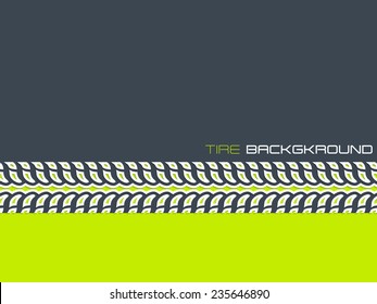 Tire advertising background design with tire tread
