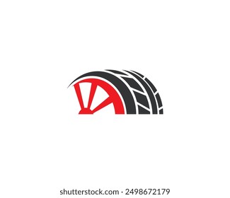 tire auto logo design vector	