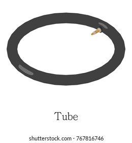 Tire bicycle icon. Isometric illustration of tire bicycle vector icon for web
