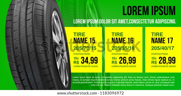 Download Tire Car Advertisement Discount Poster Mockup Stock Vector Royalty Free 1183096972 PSD Mockup Templates