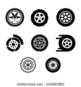 Car wheels illustration.ai Royalty Free Stock SVG Vector
