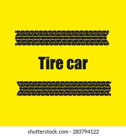Tire car background vector illustration