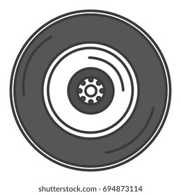 tire car isolated icon
