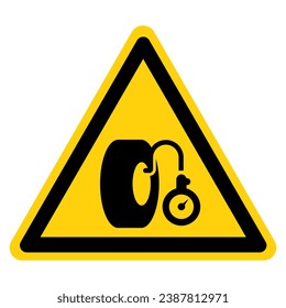 Tire Car Symbol Sign, Vector Illustration, Isolated On White Background Label. EPS10