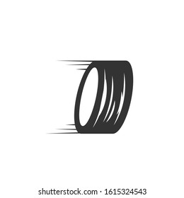 Tire car vector icon speed racing