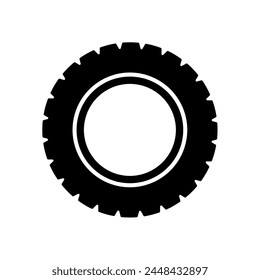 tire, car wheel - vector icon	