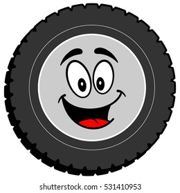 Tire Cartoon