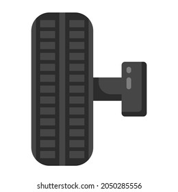 Tire change in flat style icon, editable vector 