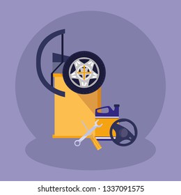 tire changer machine icon