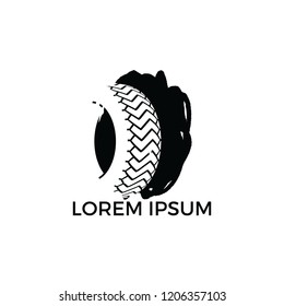 Tire company or tire shop vector logo design.