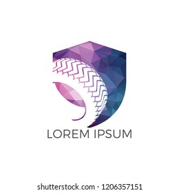 Tire company or tire shop vector logo design.