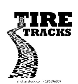 Tire design over white background, vector illustration
