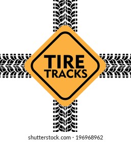 Tire design over white background, vector illustration