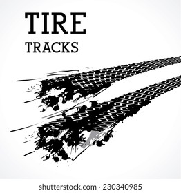 Tire design over white background, vector illustration