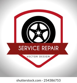 Tire design, vector illustration.