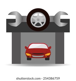 Tire design, vector illustration.