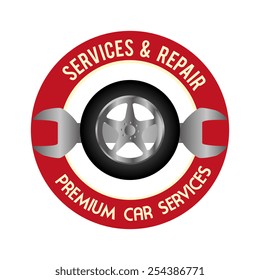 Tire design, vector illustration.