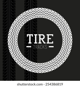 Tire design, vector illustration.