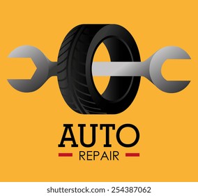 Tire design, vector illustration.