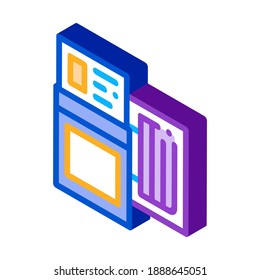 tire diagnostics icon vector. isometric tire diagnostics sign. color isolated symbol illustration