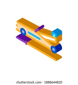 tire equipment icon vector. isometric tire equipment sign. color isolated symbol illustration