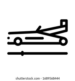 tire equipment icon vector. tire equipment sign. isolated contour symbol illustration