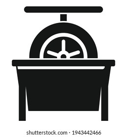 Tire fitting calibration icon. Simple illustration of Tire fitting calibration vector icon for web design isolated on white background