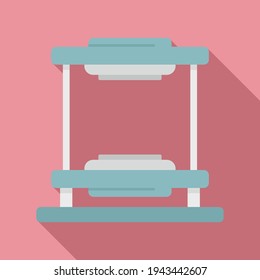 Tire fitting equipment icon. Flat illustration of Tire fitting equipment vector icon for web design