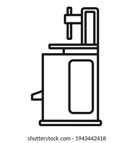 Tire fitting machine icon. Outline Tire fitting machine vector icon for web design isolated on white background