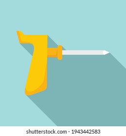 Tire fitting needle icon. Flat illustration of Tire fitting needle vector icon for web design