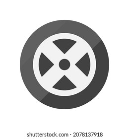 ilustración del vector de clipart plana de neumático