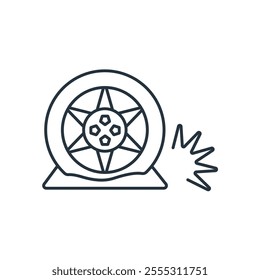 tire flat icons  symbol vector elements for infographic web