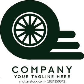 Diseño de logotipo plano para neumáticos