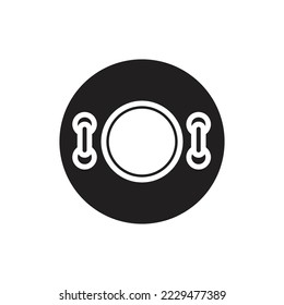 Tire Float Filled Icon Vector Illustration