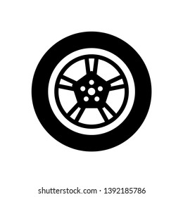 Tire icon, car wheel vector best flat icon. 
