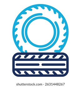 Elemento del icono del neumático para el diseño