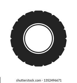 Tire Icon. Flat style vector EPS.