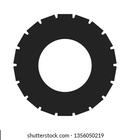 Tire Icon. Flat style vector EPS.