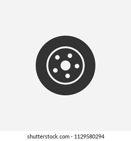 Tire icon illustration,vector auto sign symbol
