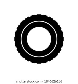 tire icon isolated on white background. vector illustration
