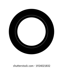 tire icon isolated on white background. vector illustration